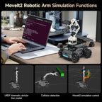 Yahboom Raspberry Pi 5 16GB RAM with ROS2 Robot Kit,6DOF Robotic Arm,Supports Large Language Models, Ubuntu 22.04. AI Vision Materials
