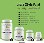 Chalky Chicks All-in-One Chalk Paint for Furniture or Cabinet - 4 Fl Oz - Matte Finish Pistachio (Lime Green) for Metal, Wood Furniture Paint - No Sanding All-in-One for Home Decor & Crafts, USA Made