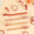 12 Rolls Washi Tape Set, Retro Boho Flower Butterfly Masking Tapes, Doodle Hand-Drawn Decorative Adhesive Tapes for Painters, Planners, Scrapbook, school Supplies, DIY Art Crafts, Gift Wrapping 16.4Ft