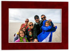 Poster Palooza 8.5x11 Mat Bevel Cut for 7x9 Photos - Acid Free Bright Red Suede Precut Matboard - For Pictures, Photos, Framing - 4-ply Thickness