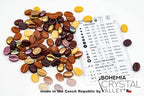 80+ Glass Coffee Bean Beads (1.8oz=50g) Czech Republic, 0.43 inch (11mm) Mix for Jewelry Making Decorations