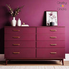 Chalky Chicks All-in-One Chalk Paint for Furniture or Cabinet - 16 Fl Oz - Matte Finish Logan Berry (Plum) for Metal, Wood Furniture Paint - No Sanding All-in-One for Home Decor & Crafts, USA Made