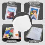 100 Pack 11 3/7 x 14 3/8 Inches Crystal Photo Sleeves Storage Bags for 11x14 Photo Mat, Art Sleeves for Prints