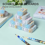 HILAZA 18Pcs Cute Animal Erasers for Kids Bulk, Kawaii Fun Pencil Jelly Erasers for School Classroom Supplies Prize Gifts Party Favors