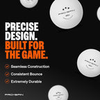 PRO SPIN Ping Pong Paddles - High-Performance Set with Premium Table Tennis Rackets, 3-Star Ping Pong Balls, Compact Storage Case | Professional Quality Ping Pong Paddle Set | Indoor & Outdoor Games