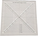 HONEYSEW Easy Half-Square Triangles Template Ruler for Sewing Quilting