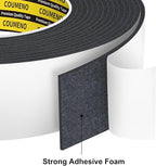 EVA Single-Sided Foam Tape, Single-Sided Sealing Strip Foam Pad Sponge Tape Window Weatherproof, Self-Adhesive Insulation Sealing Tape 2inX9.84FT