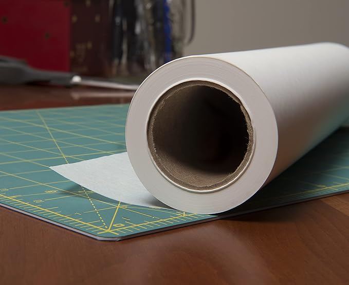 Bienfang Sketching & Tracing Paper Roll, White, 18 Inches x 20 Yards - for Drawing, Trace, Sketch, Sewing Pattern