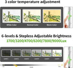 Zocelight Rechargeable A4 Light Board for Diamond Painting,Magnetic Bright Light Box for Tracing,Wireless LED Light pad with Physical Buttons,3 Colors,Dimmable 9000LUX Lightbox for Drawing,Sketching