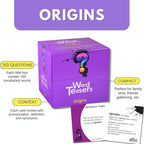 WORD TEASERS Origins - Vocabulary Game for Kids 10+ - Fun Family Conversation Starters - Literacy Game & Vocabulary Builder for Middle School - 150 Flash Cards