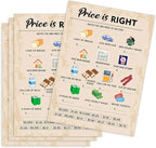 60th Birthday Party Games, Price is Right Games, Birthday Party Supplies for Adults, Fun 1965s Party Game，Pack of 30 Cards