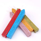 Yoption 5 Pcs Totem Fire Manuscript Sealing Sticks with Wicks Multi-Color Cord Wick Sealing Wax for Postage Letter Retro Vintage Wax Seal Stamp (Five Mix Colors)