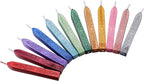 Yoption 12 Pcs Mixed Colors Sealing Wax Sticks with Wicks for Wax Seal Stamp, Wedding Invitations, Gift Wrapping, Christmas