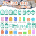 ACRNIGHEET Boho Clay Cutters - 16 Shapes Sun and Moon, Landscape Polymer Clay Cutters for Jewelry, Earring Making Kit With Storage Box