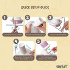 Olikraft Manual Yarn Winder | Yarn Ball Winder, Roller, Baller Crochet Spinner for Crocheting | Clamp for 1 3/4" Surfaces | Create Cakes up to 4oz