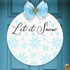 Christmas Stencils for Painting on Wood 12" Christmas Stencils for Crafts Reusable Xmas Holiday Stencil for Door Mats Round Hanger Fabrics Decor