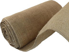 12" Wide Natural Burlap Fabric - 10 Yards Jute Ribbon for Gift Wrapping, Wedding Decorations, Rustic Crafts, Wreaths & Home Decoration (30cm Wide)