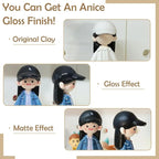 Air Dry Clay Glaze & Varnish 2-Pack (Matte & Gloss) - 100ml Each with Brush, Waterproof & Scratch Resistant Gloss Clay Varnish for Pottery/DIY Crafts/Sculptures