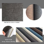 Fabric Repair Patches, Linen Repair Tape Self-Adhesive Fabric Patches Durable, DIY Large Linen Tape for Sofa, Couches, Furniture, Chair, Clothing （3.5X79 Inch, Beige）