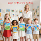 Canvas Boards for Painting 60 Pack, 8x10 Inch Painting Canvas Panels, 100% Cotton White Blank Art Supplies for Acrylics Oil Watercolor Tempera Paints