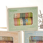 20 Rolls Basic Washi Tape Set Japanese Arts Adhesive Tapes Simple Patterns Decorative Masking Tape Sets for Craft, Kids, Scrapbook, DIY, Gift Wrapping (Style Five)