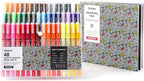 Grabie Acrylic Paint Pens Markers, 48 Colors, 0.7 mm, Extra Fine Tip Drawing Markers, Premium Paint Pens for Painting on Various Surface, Art Supplies, Set of 48