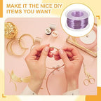 uxcell 18 Gauge / 1mm Anodized Aluminum Wire for Jewelry Craft Making, 102 Feet Bendable Flexible Wire for DIY Home Decor Gardening Sculpture, Light Purple