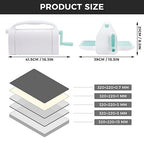 Find Scraplooms Adjustable 9 inch Die Cutting Machine Kit,Embossing Machine for Cardmaking,Scrapbooking (9 inch Adjustable)