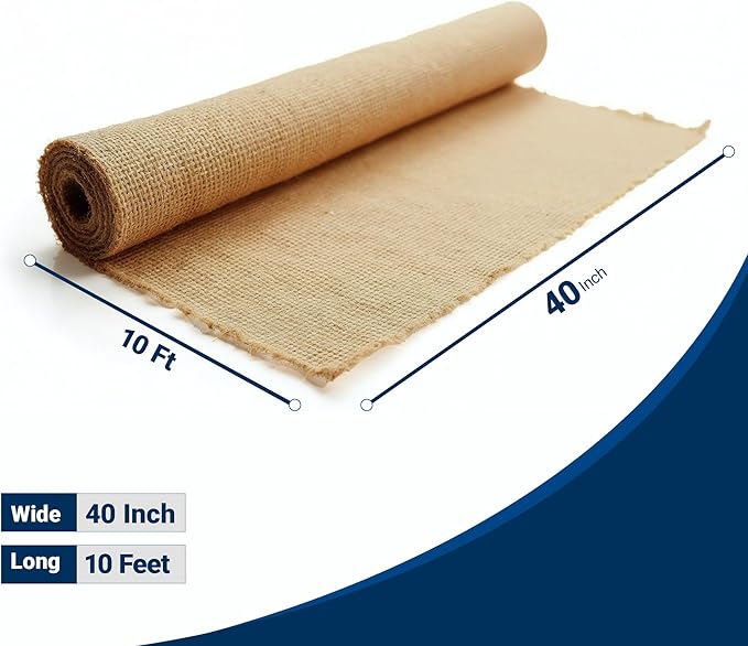 Burlap 5x5 Weave (40" x 10')