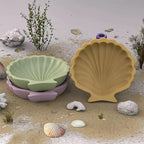 2PCS Ocean Theme Resin Molds, Seashell Silicone Epoxy Casting Mould for DIY Jewelry Plate Candy Container Storage Home Decor