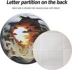 Bgraamiens 3D Visual Dawn Inside a Cave - 1000 Pieces Round Puzzle for Adults, Unique Autostereoscopy Hard Challenge, BG24011
