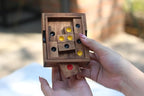 Setting Sun: STEM Sliding Block Puzzle AKA Huarong Dao or Klotski from SiamMandalay with SM Gift Box(Pictured) Improve Critical Logical Thinking with an Eco Friendly Handmade Educational Game