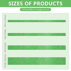 Epakh 4 Rolls Pinstripe Tape, Masking Tape in 1/16, 1/8, 1/4 and 1/2 Inch Wide, for Painters Automotive DIY Car Auto Paint Art(Green,52 yd)