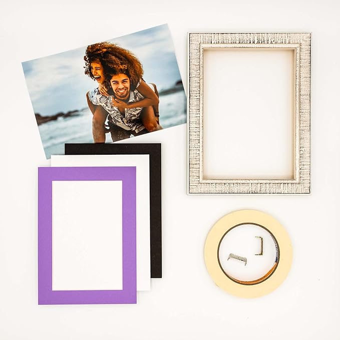 6x8 Mat for 8x10 Frame - Precut Mat Board Acid-Free Light Purple 6x8 Photo Matte Made to Fit a 8x10 Picture Frame, Premium Matboard for Family Photos, Show Kits, Art, Picture Framing, Pack of 100 Mats