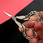 Sharp Detail Scissors with Case Embroidery Crafting Sewing Scissor for Needlework Threading Craft Artwork DIY Tools, Vintage Little Precision Shears