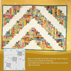 Sewing Rulers, Quilting Rulers Quilting, Curvy Log Cabin Trim Tool Finished Blocks, Template Patchwork Sewing DIY Ruler[6 inch]