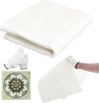 36" x 118" Mosaic Mesh for for Back Mounted Tile with Gloves, Fiberglass Mosaic Mesh Backing Boast for Tile Installation Supplies Tools, Non Sticky (36" x 118")