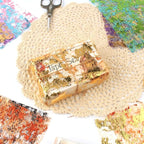A5 Size Colorful Foil Textured Fabric Art Paper Scrapbooking Decorative, 20 Sheets Sparkle Metallic Lace Mesh for Crafts, Junk Journaling Supplies, Card Making, Collage