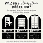 Chalky Chicks All-in-One Chalk Paint for Furniture or Cabinet - 32 Fl Oz - Matte Finish Salt Flats (Off White) for Metal, Wood Furniture Paint - No Sanding All-in-One for Home Decor & Crafts, USA Made