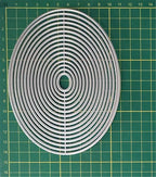 Cutting Dies Metal Stencils Scrapbooking Tools Flowers Lace Frame DIY Embossing Template for Paper Card Making Album Arts Crafts Supplies (Oval Set-14.5x11.2cm)