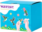 WATINC Needle Felting Kit - 3 Set Unique Different Cute Doll Wool Felt Needle Tools Foam Pad Instruction, DIY Home Decoration Craft Party Supplies for Art Work Starter Beginners (Hummingbird)