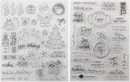 Kiddale Christmas Theme Clear Silicone Stamps Christmas Crafts Stamps for Card/Paper Craft Making Decor DIY Christmas Scrapbooking Photo Album