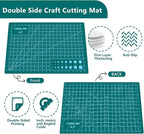 Cutting Mat 8in6in Self Healing Cutting Mat Size Double Sided 5-Ply Rotary Sewing mat for Crafts Fabric Quilting Hobby Art Clay Precision Scrapbooking Project, A5, Sky Blue 4PCS