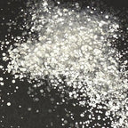 Tim Holtz Rock Candy Glitter, Clear and Chunky, Bundle of 2 Jars, 4.7 Ounces Each, 3 Carnora Scoop Spoons