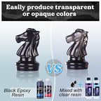 LET'S RESIN EPOXY RESIN Black Resin Epoxy,44OZ Bubble Free & High-Gloss Epoxy Kit,Self Leveling epoxy and Hardener for Art Crafts,Jewelry Making,Resin Molds
