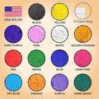 Natural 14‑Color Holi Powder Pack – 14 x 75 gm Washable Non‑Toxic Chalk Color for Fun Runs Festivals Photo Shoots Marathons & Gender Reveals colour wars kids animal photography party gulal