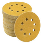 5-Inch 8-Hole Hook and Loop Sanding Discs 100-Grit Random Orbit Sandpaper, 100-Pack
