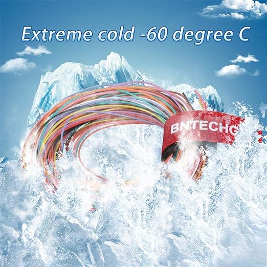 BNTECHGO 30 Gauge Silicone Wire Kit 10 Color Each 10 ft Flexible 30 AWG Stranded Tinned Copper Wire