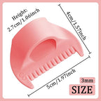 1 PCS 3mm Edge Lock Seam Guide, Mini Sewing Finger Ruler for Hand Sewing, DIY Sewing Kit Tool, Sewing Needle Gauge Measuring Guide, Pink