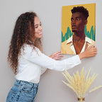 Zhanmai 12 Pack Pre Drawn Canvas for Painting Sip and Paint Kit 8" x 10" Paint Party Set Canvas Painting Pre Printed Canvases for Party Favor DIY Virtual Adult's Date Night(Adult Couples)